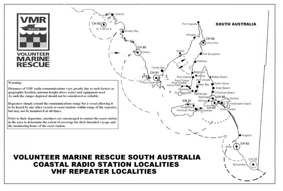 South Australian Marine Radio VHF Repeater Network