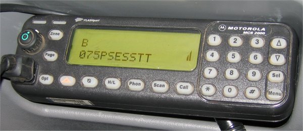 SES mobile radio monitoring talkgroup - Bravo 075